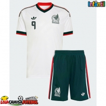 Camisa de Futebol México Raul Jimenez #9 Equipamento Secundário Infantil Mundo 2026 Manga Curta (+ Calças curtas)